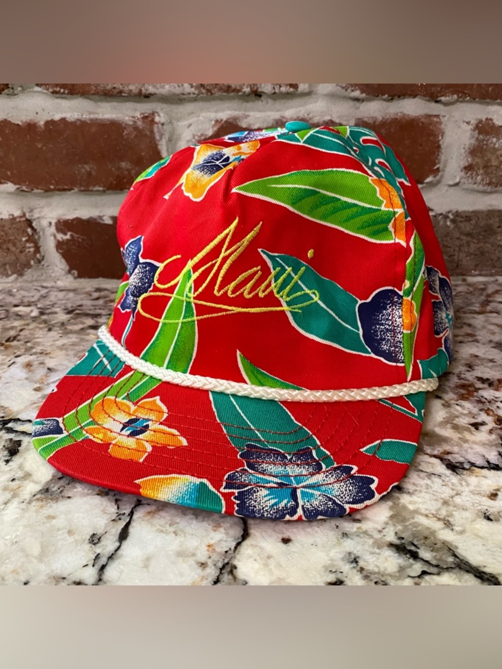 Vintage 1980s/90s Maui Hawaii Hawaiian Hat